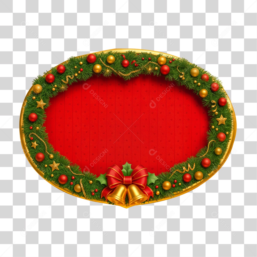 Moldura de Natal PNG Transparente