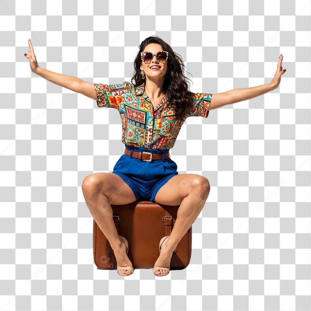 Mulher Viajante Viagens PNG Transparente