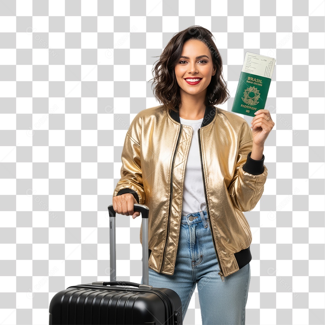 Mulher Viajante Viagens PNG Transparente