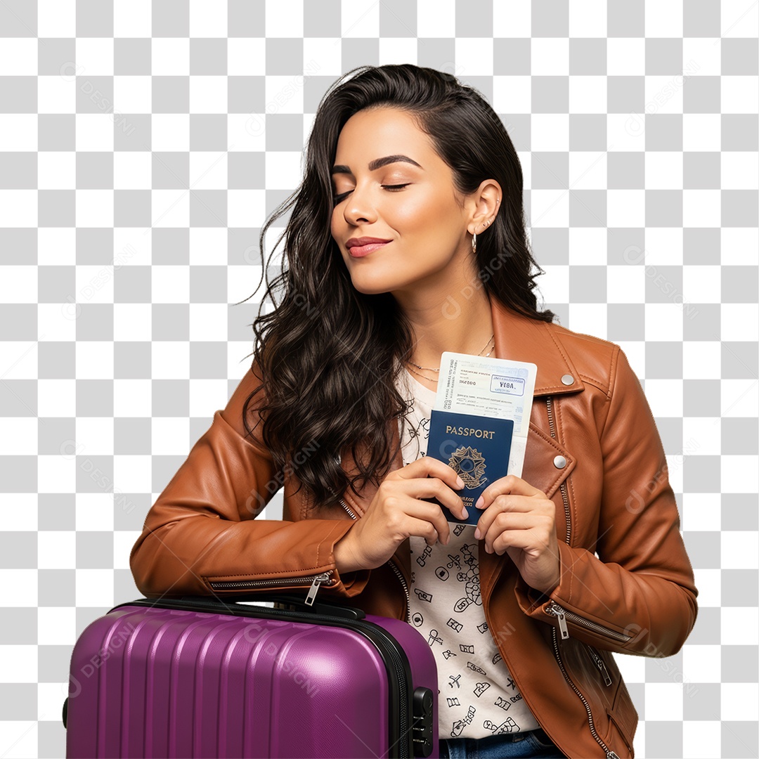 Mulher Viajante Viagens PNG Transparente