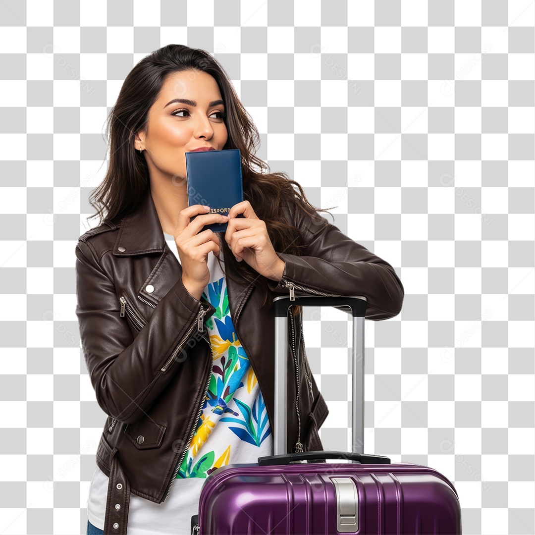 Mulher Viajante Viagens PNG Transparente