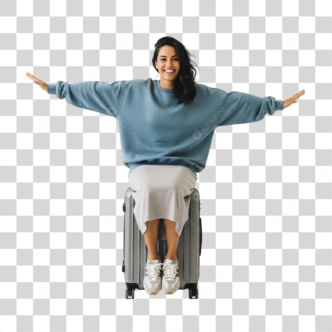 Mulher Viajante Viagens PNG Transparente