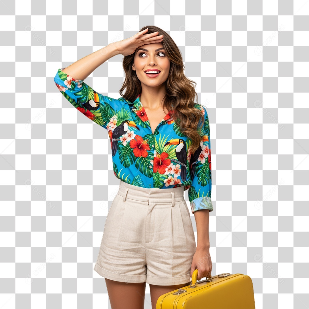 Mulher Viajante Viagens PNG Transparente