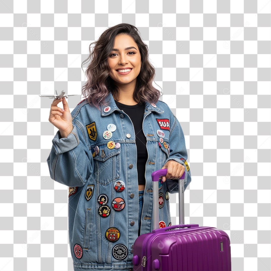 Mulher Viajante Viagens PNG Transparente