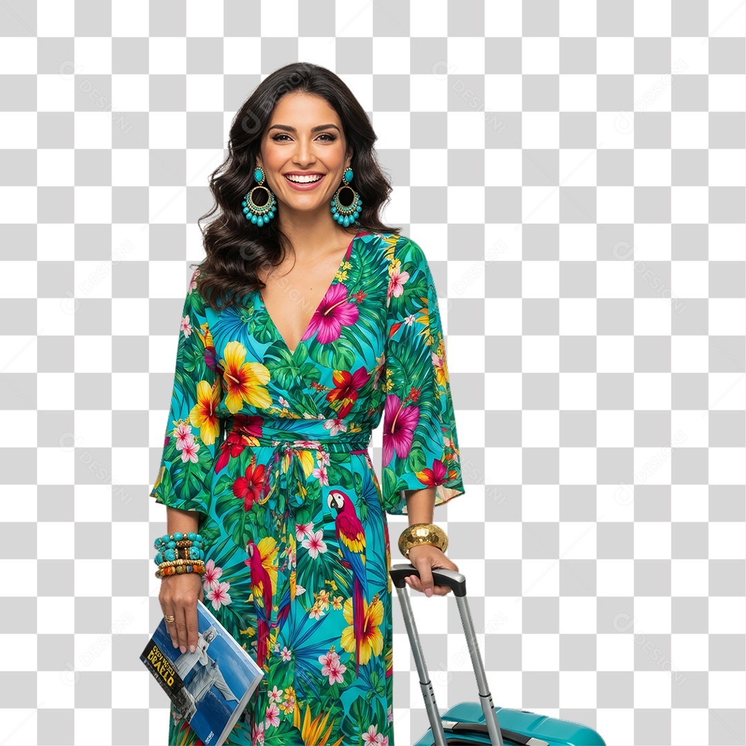 Mulher Viajante Viagens PNG Transparente