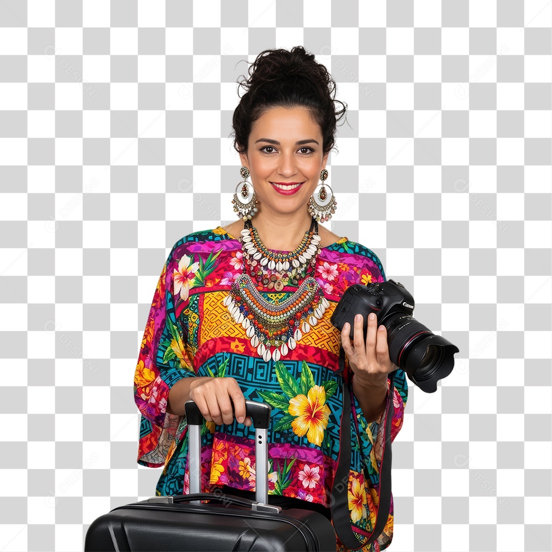 Mulher Viajante Viagens PNG Transparente