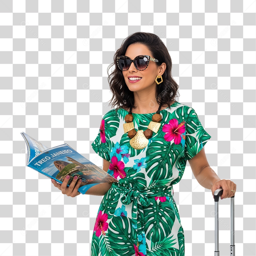 Mulher Viajante Viagens PNG Transparente