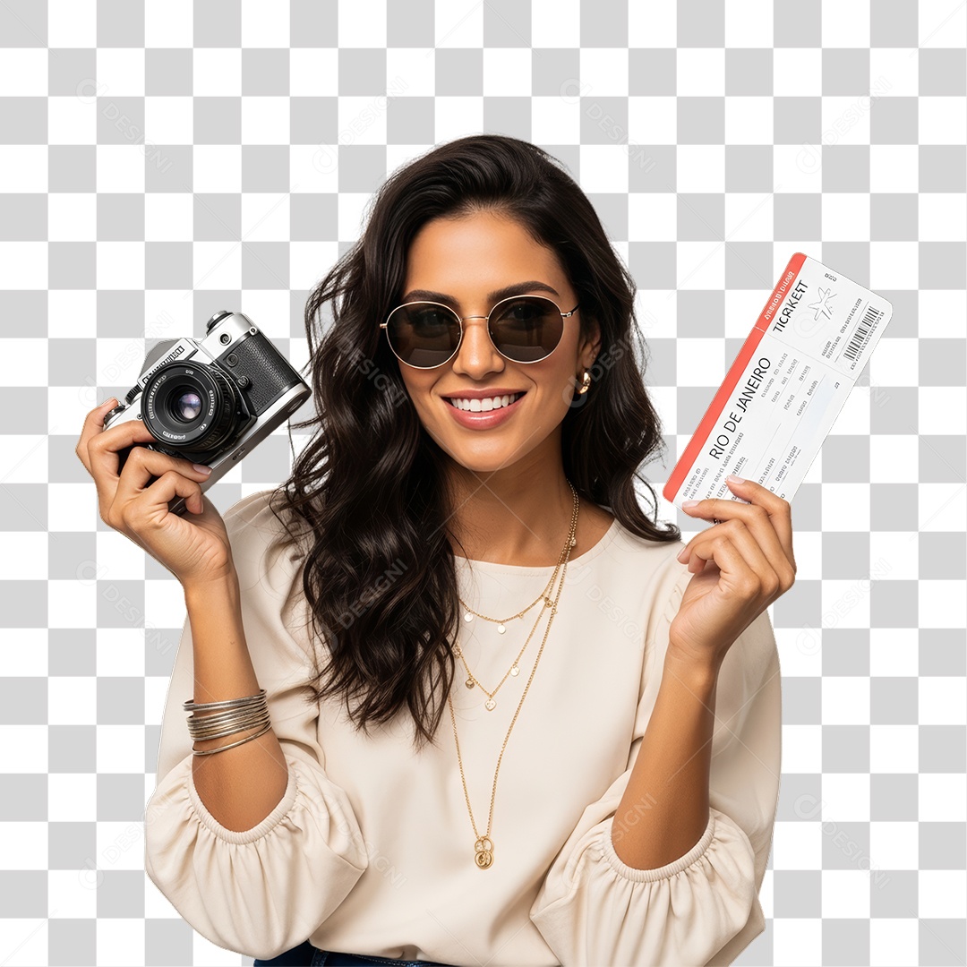 Mulher Viajante Viagens PNG Transparente