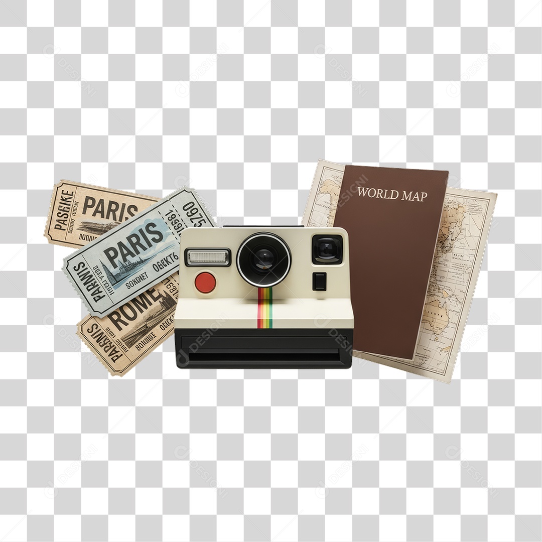 Objetos para Viagens PNG Transparente