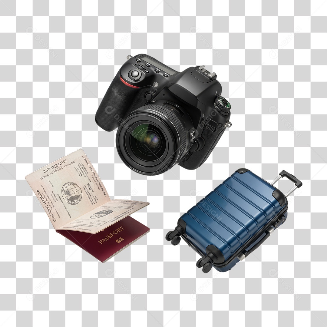 Objetos para Viagens PNG Transparente