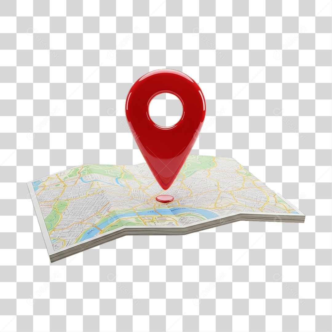 Mapa Gps para Viagens PNG Transparente