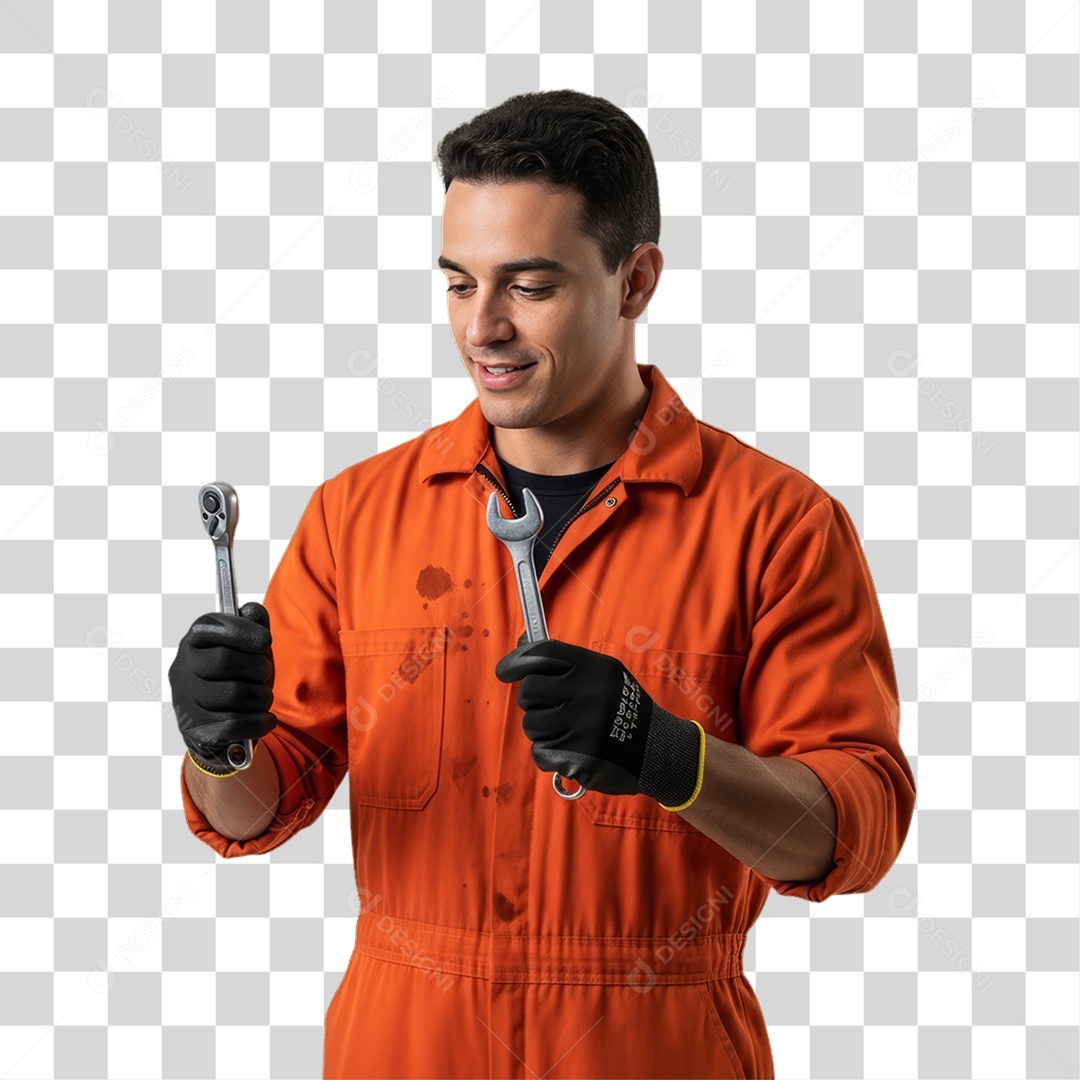 Profissional Mecânico PNG Transparente