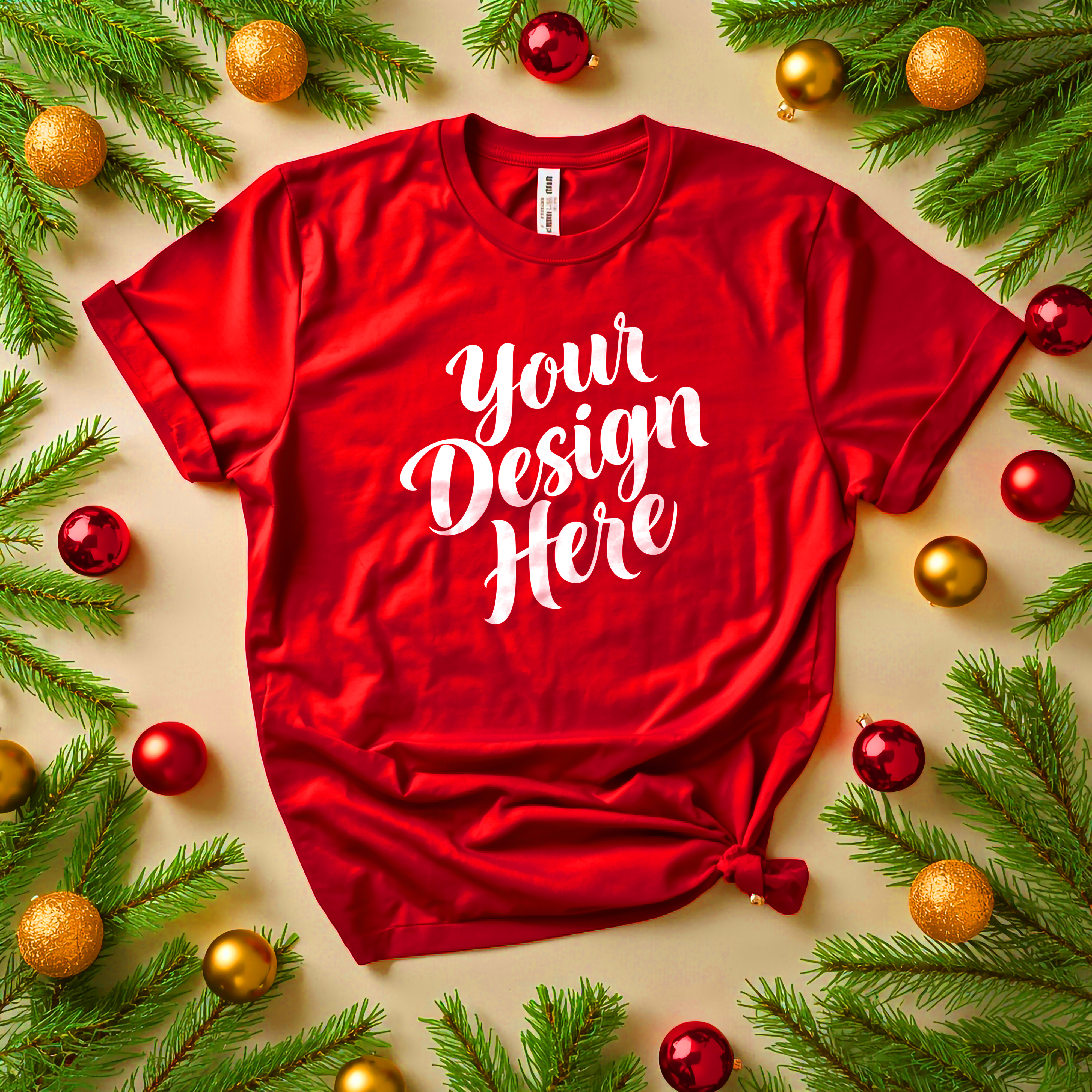 Mockup de Camisa Seu Projeto Aqui PSD Editável