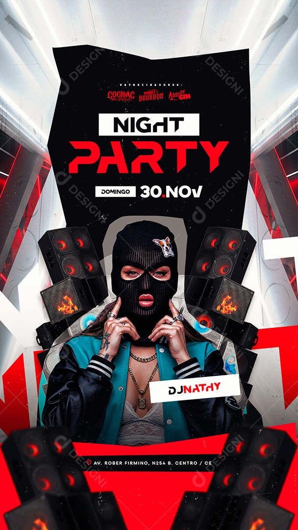 Story Flyer Próximos Shows Night Party Social Media PSD Editável
