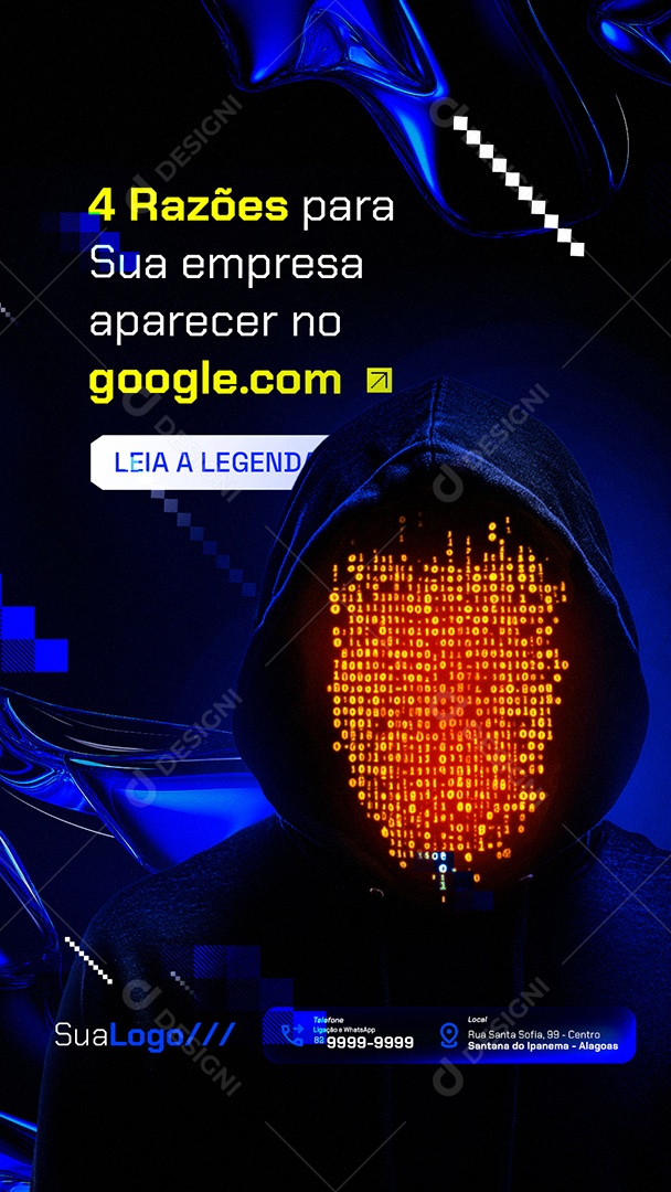 Story Marketing Digital Quatro Razões Social Media PSD Editável