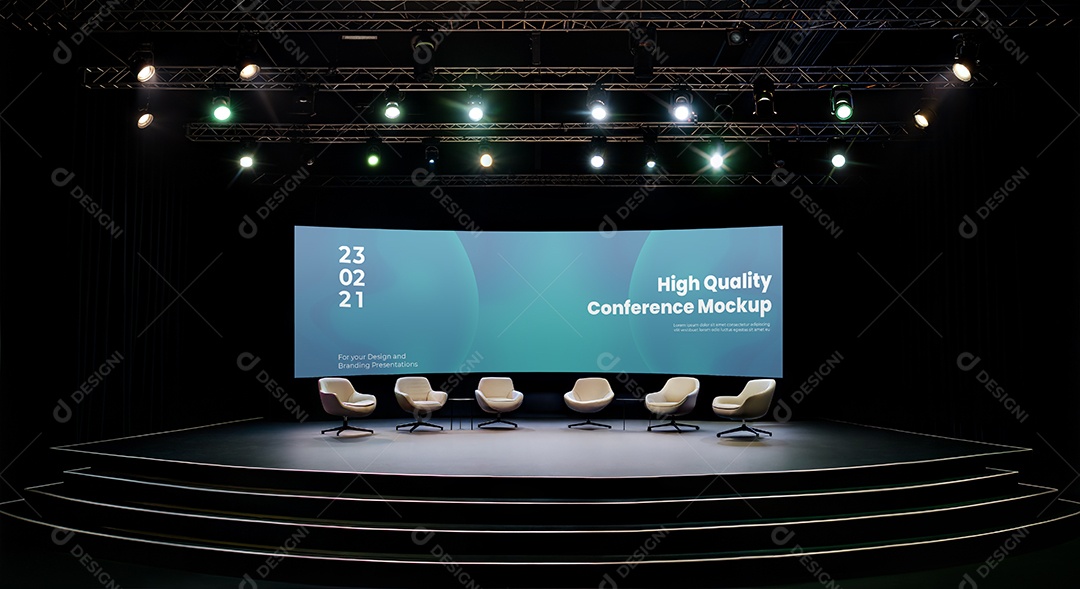 Mockup Espaço de Conferência PSD Editável