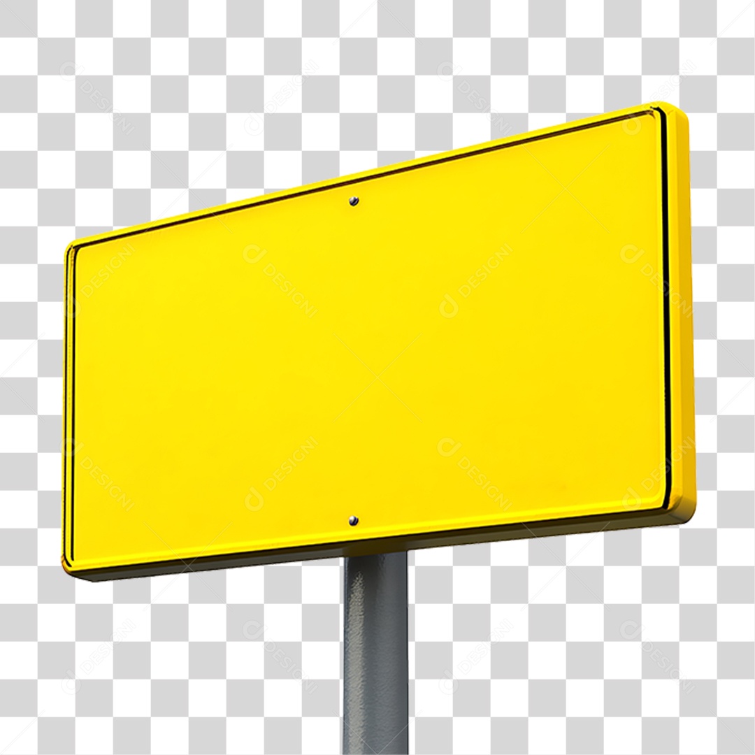 Placa Metálica PNG Transparente