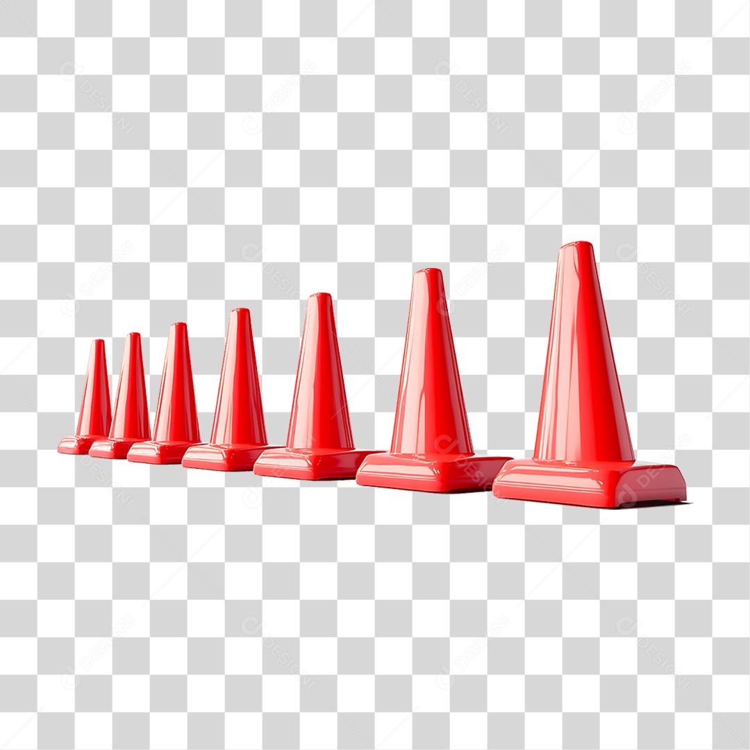 Cones de Tráfego PNG Transparente