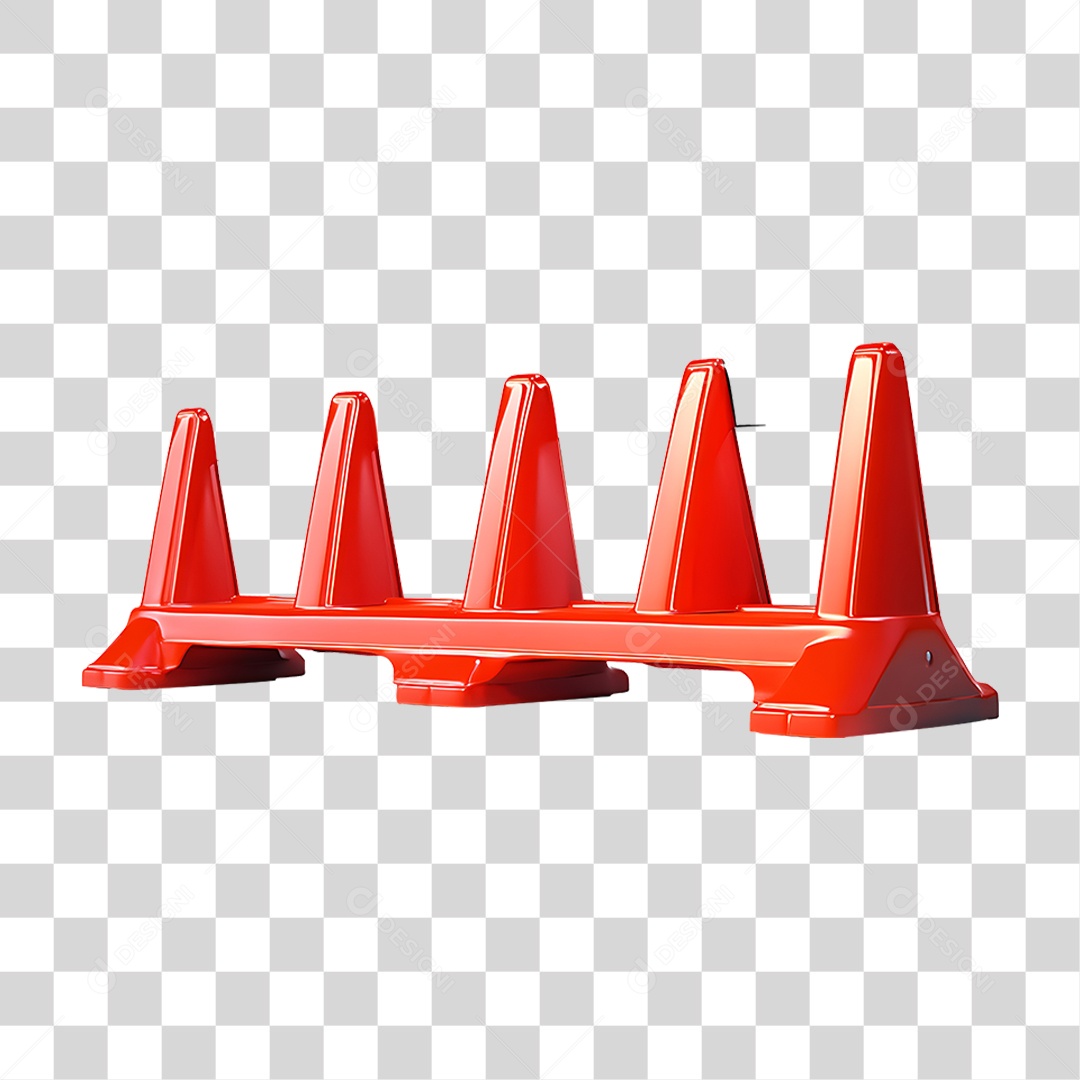 Cones de Tráfego PNG Transparente