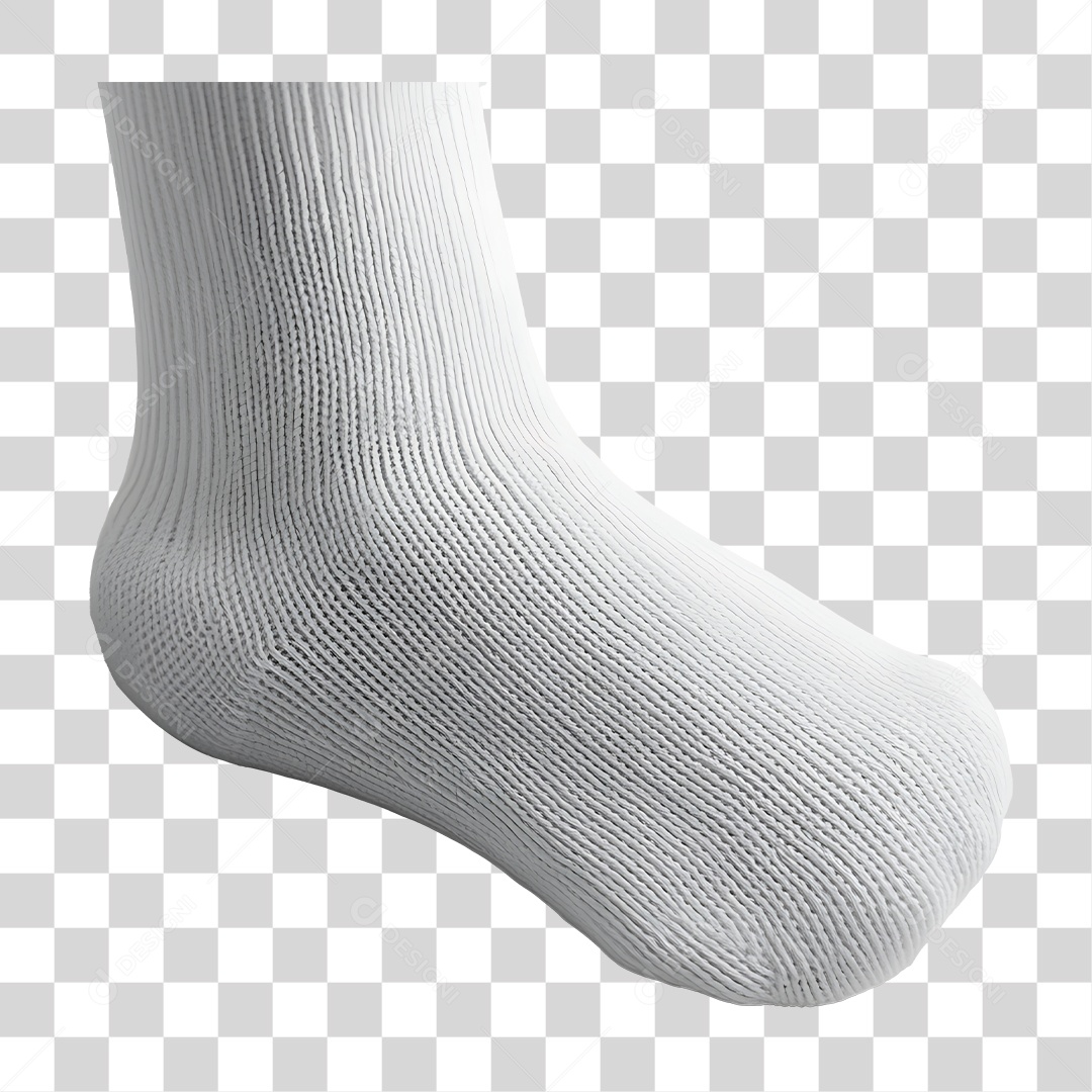 Meia Branca PNG Transparente