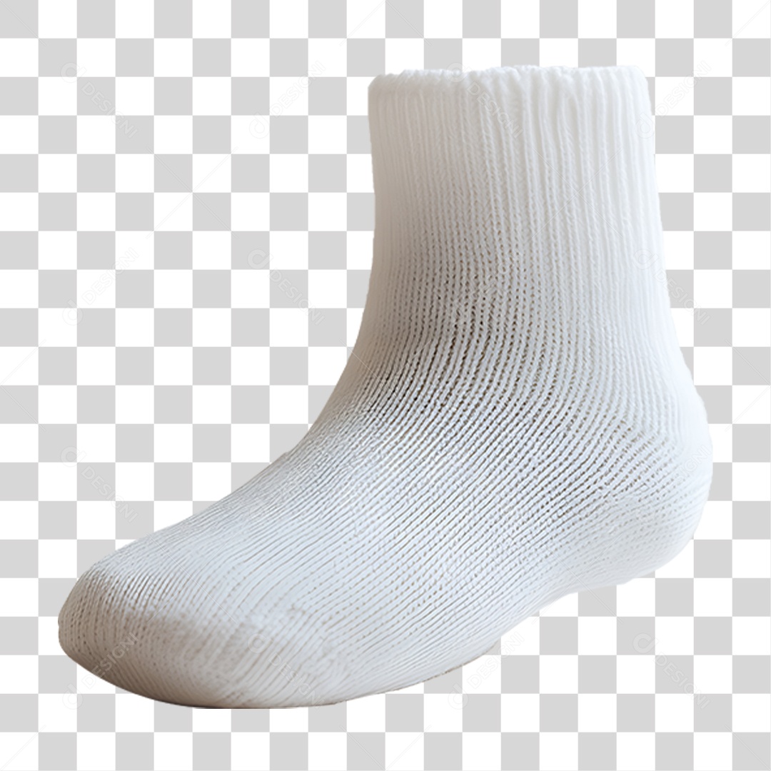 Meia Branca PNG Transparente