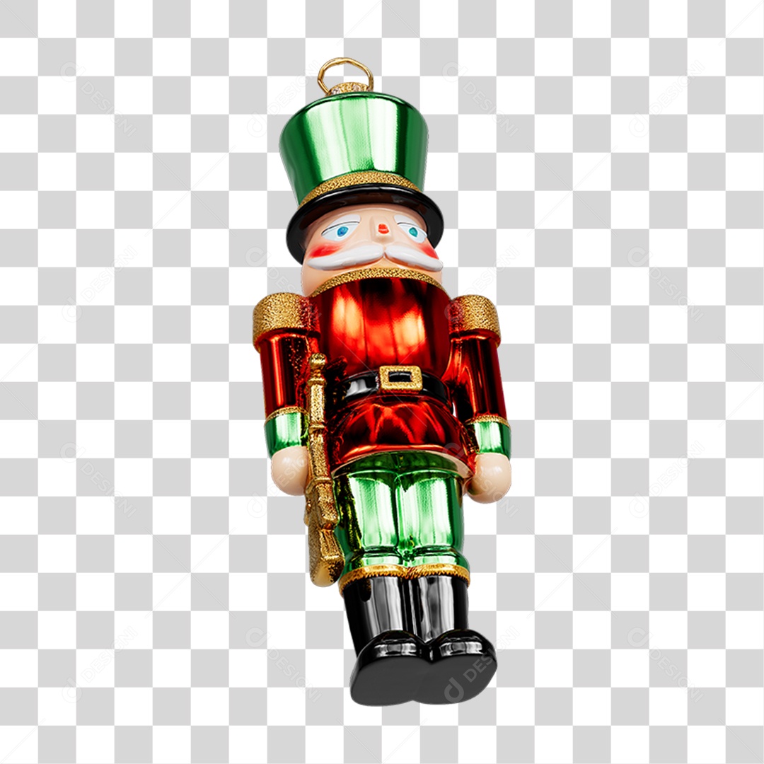 Soldado de Brinquedo Decoração de Natal PNG Transparente