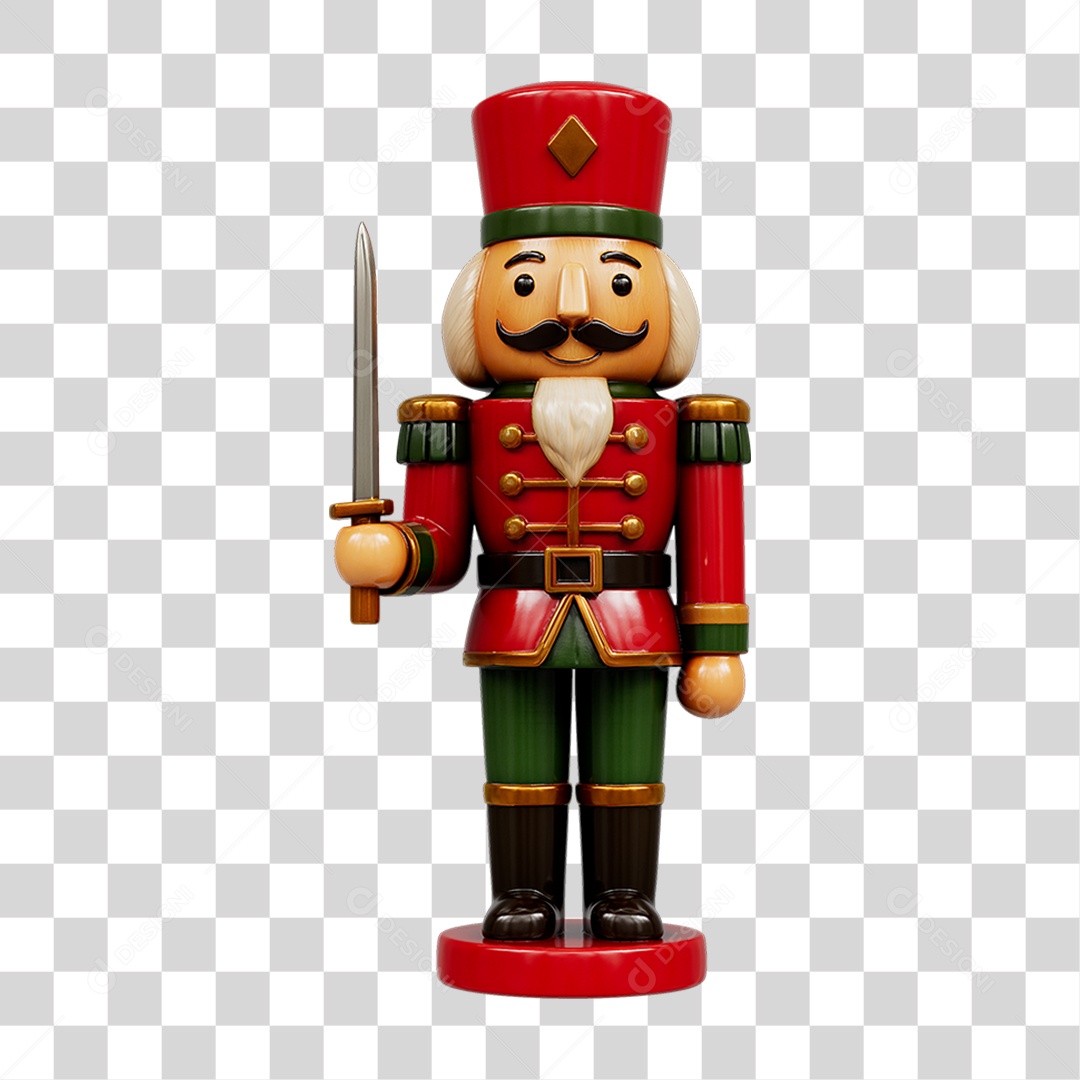 Soldado de Brinquedo Decoração de Natal PNG Transparente