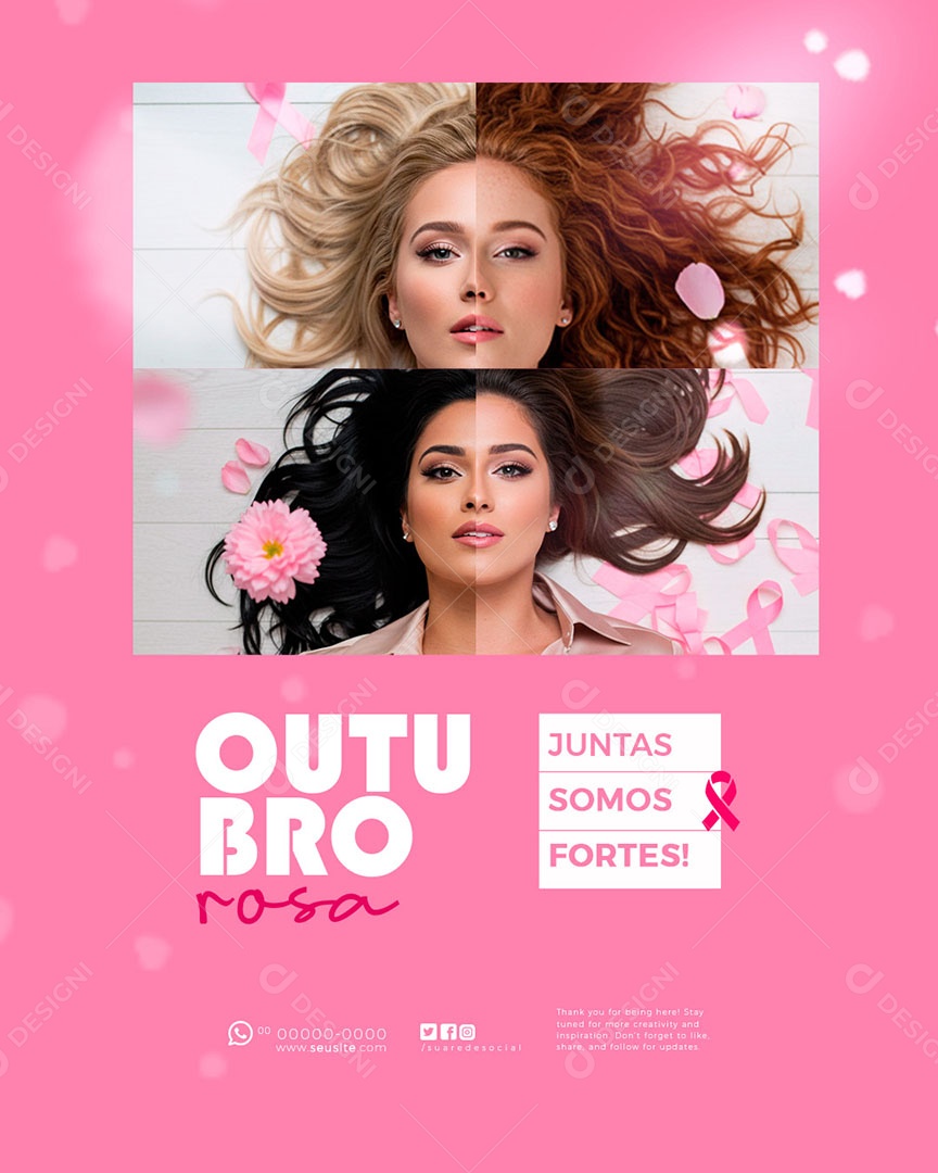 Outubro Rosa Social Media PSD Editável