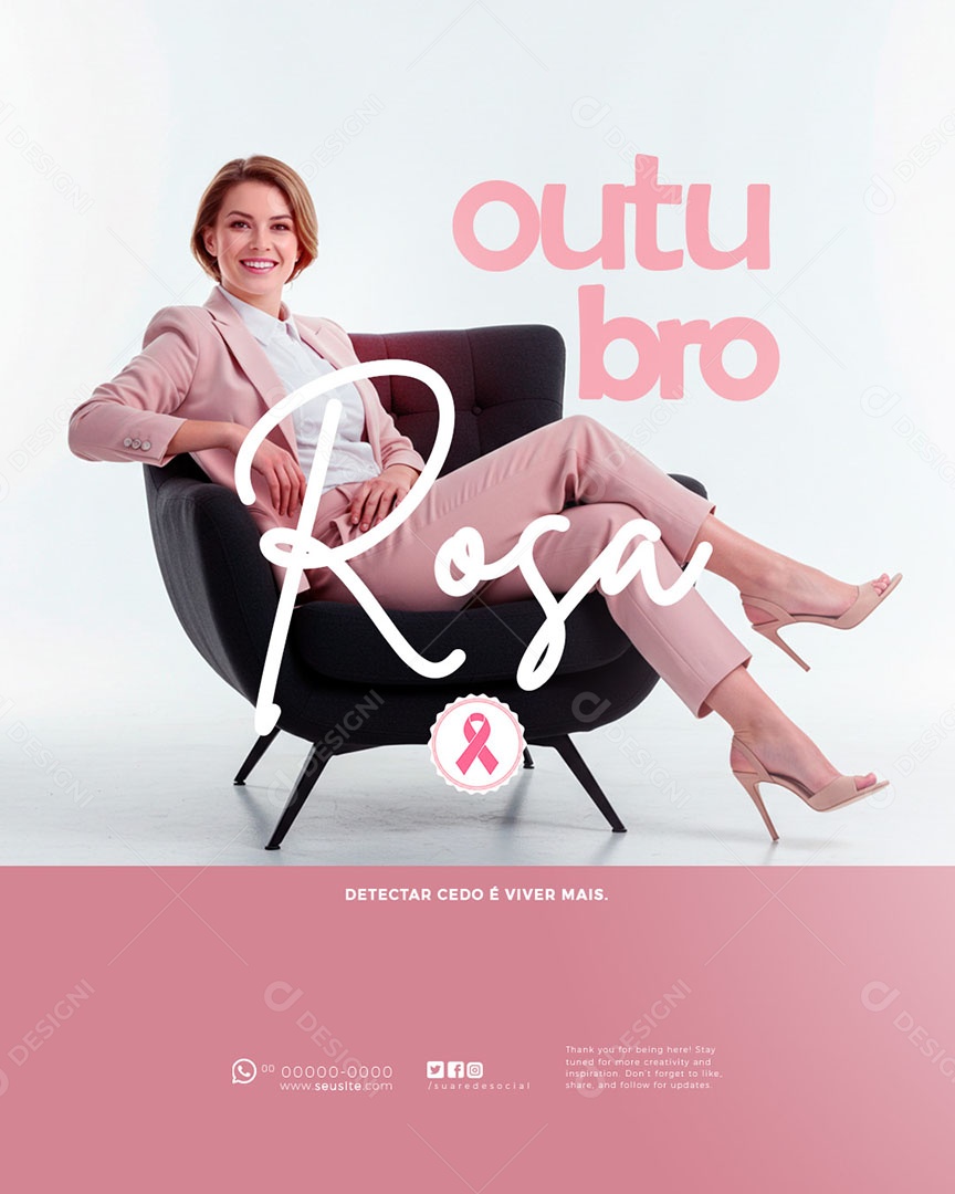 Outubro Rosa Social Media PSD Editável