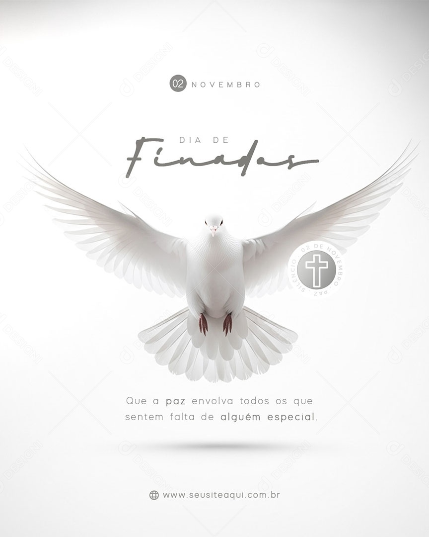 Dia de Finados 02 de Novembro Social Media PSD Editável