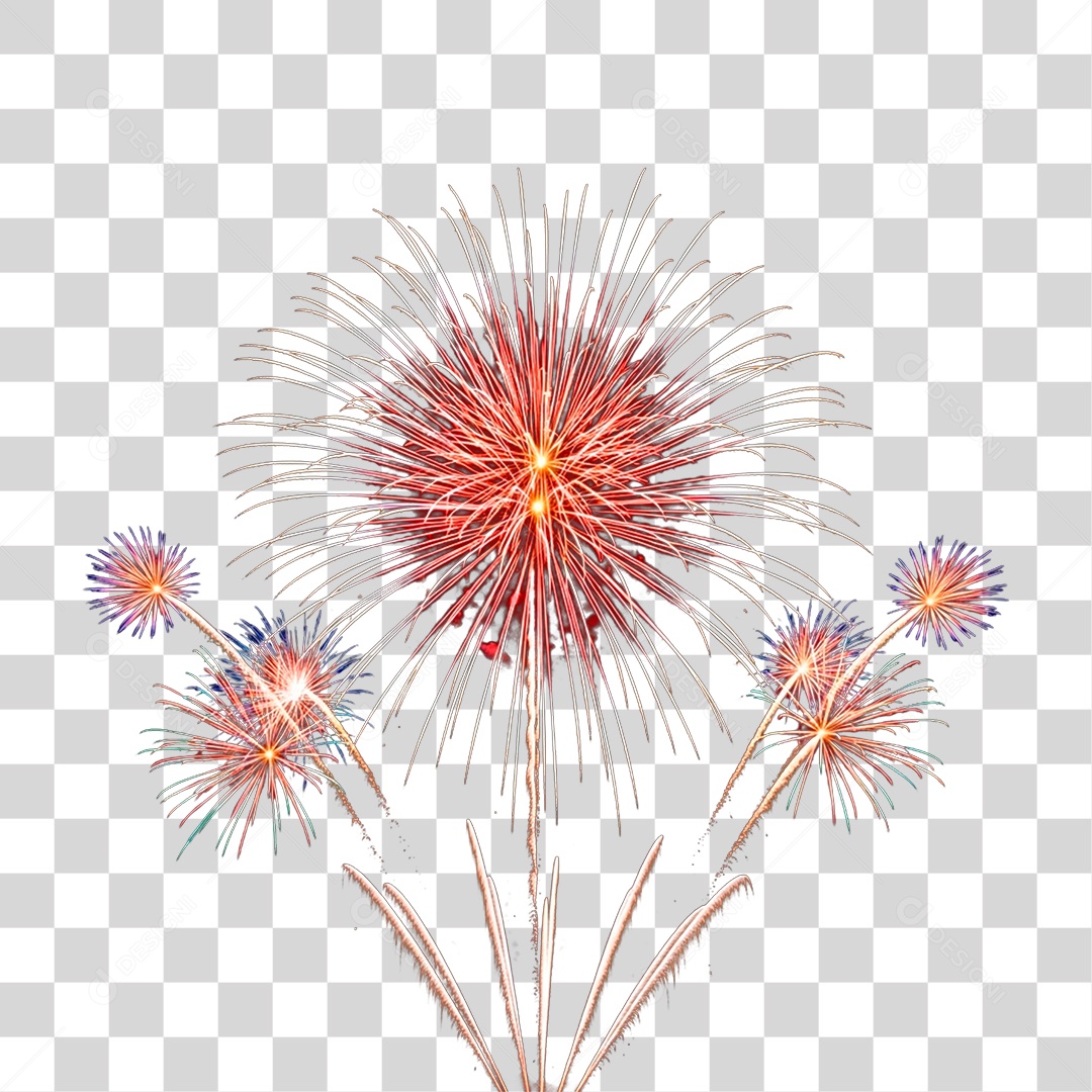 Fogos de Artificio PNG Transparente
