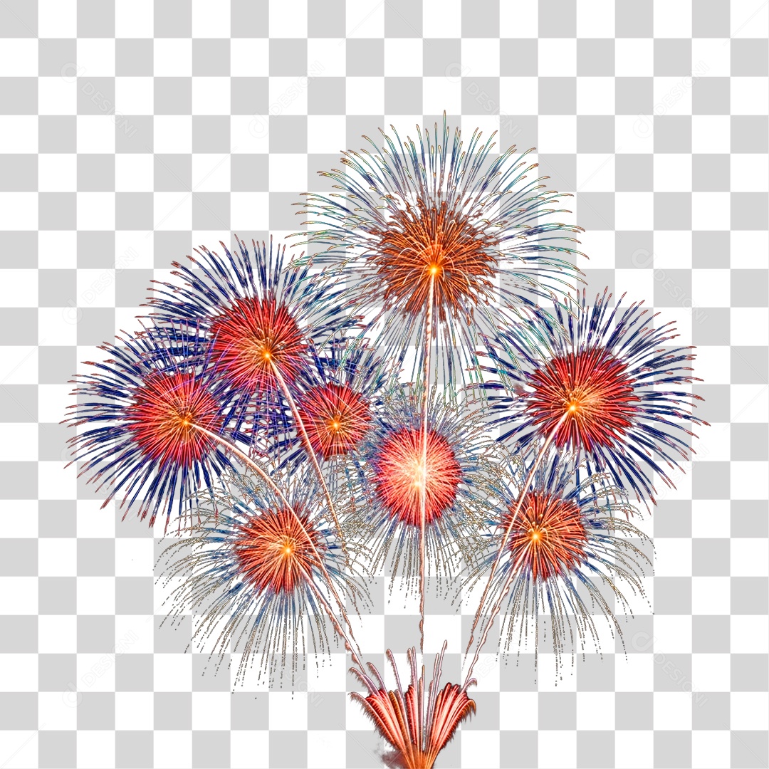 Fogos de Artificio PNG Transparente