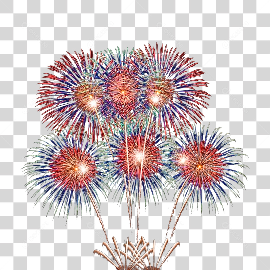Fogos de Artificio PNG Transparente