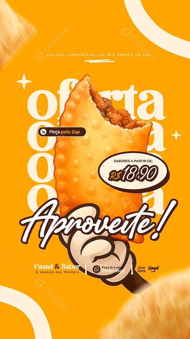 Story Pastelaria Oferta Aproveite Social Media PSD Editável