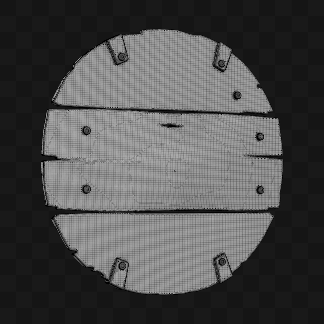 Placa de Madeira - Modelo 3D