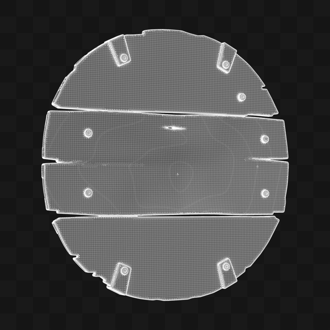 Placa de Madeira - Modelo 3D