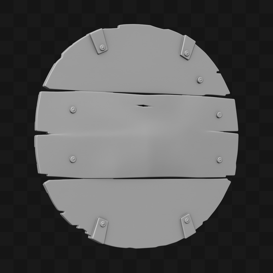 Placa de Madeira - Modelo 3D