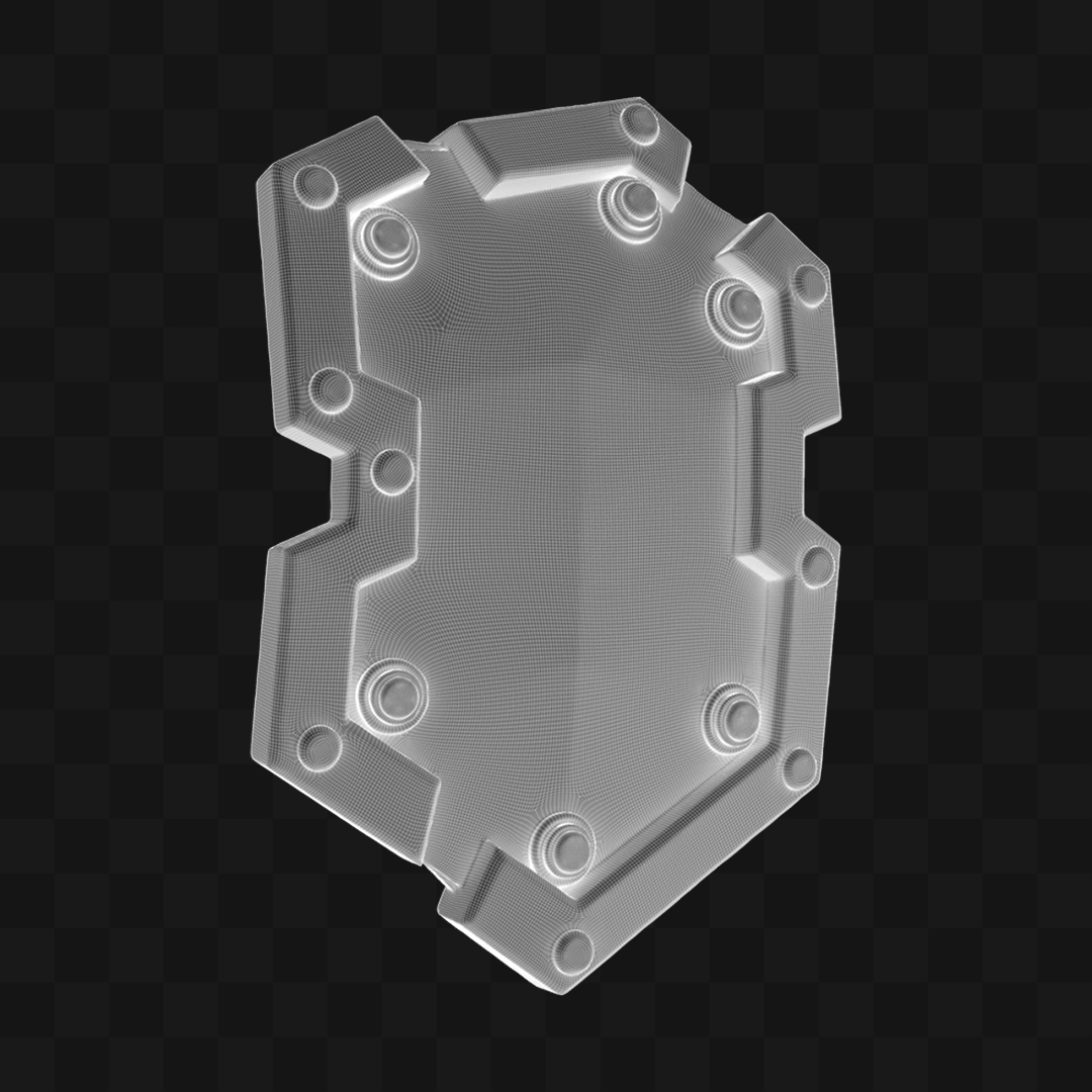 Placa Metálica - Modelo 3D