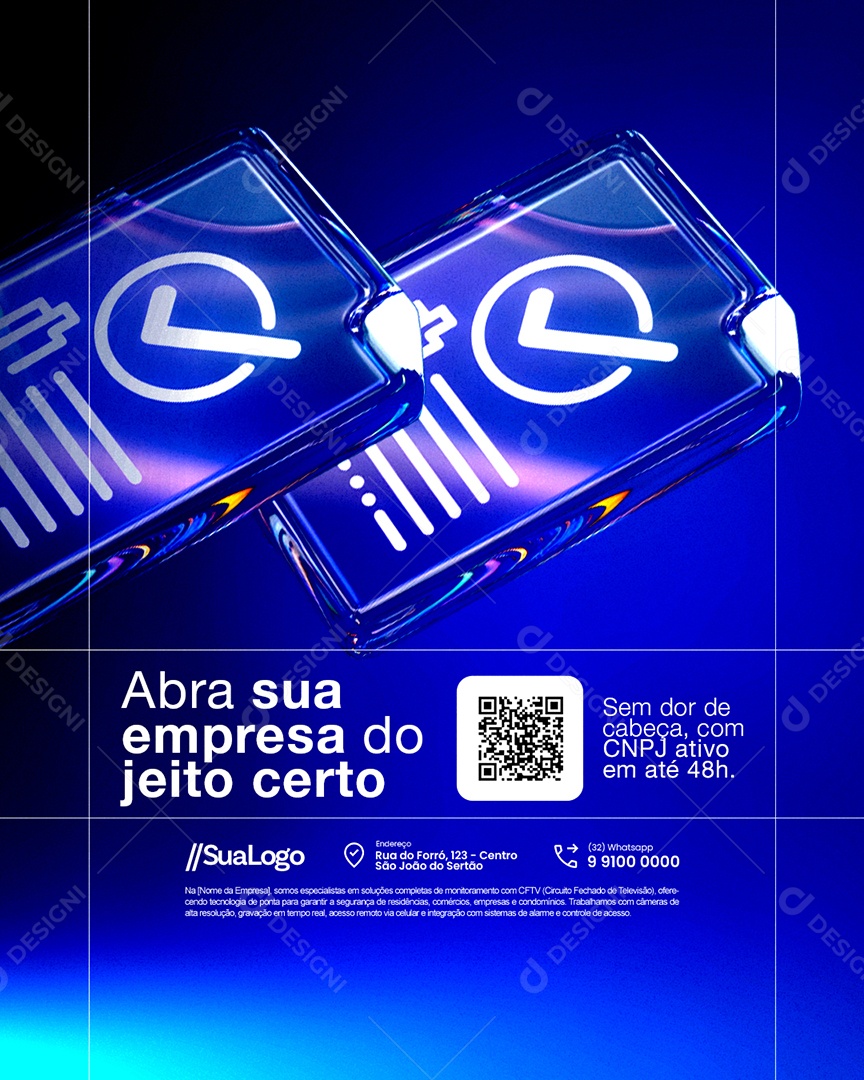 Contabilidade Abra Sua Empresa do Jeito Certo Social Media PSD Editável