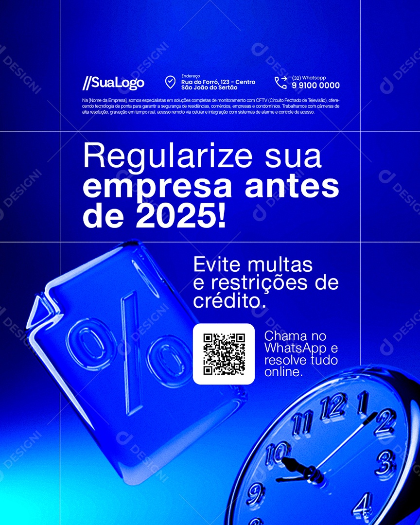 Contabilidade Regularize Sua Empresa Social Media PSD Editável