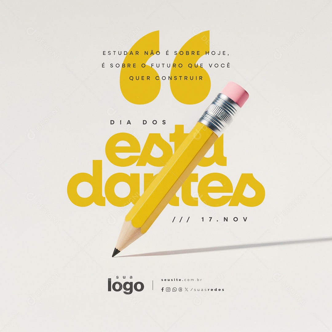 Dia dos Estudantes 17 de Novembro Social Media PSD Editável