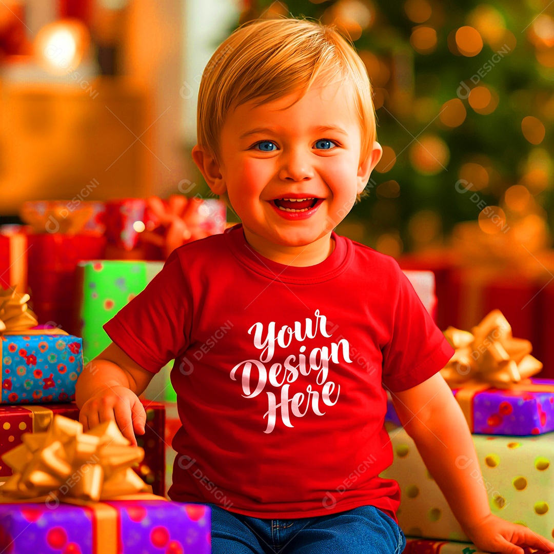 Mockup de Camisa Seu Projeto Aqui PSD Editável