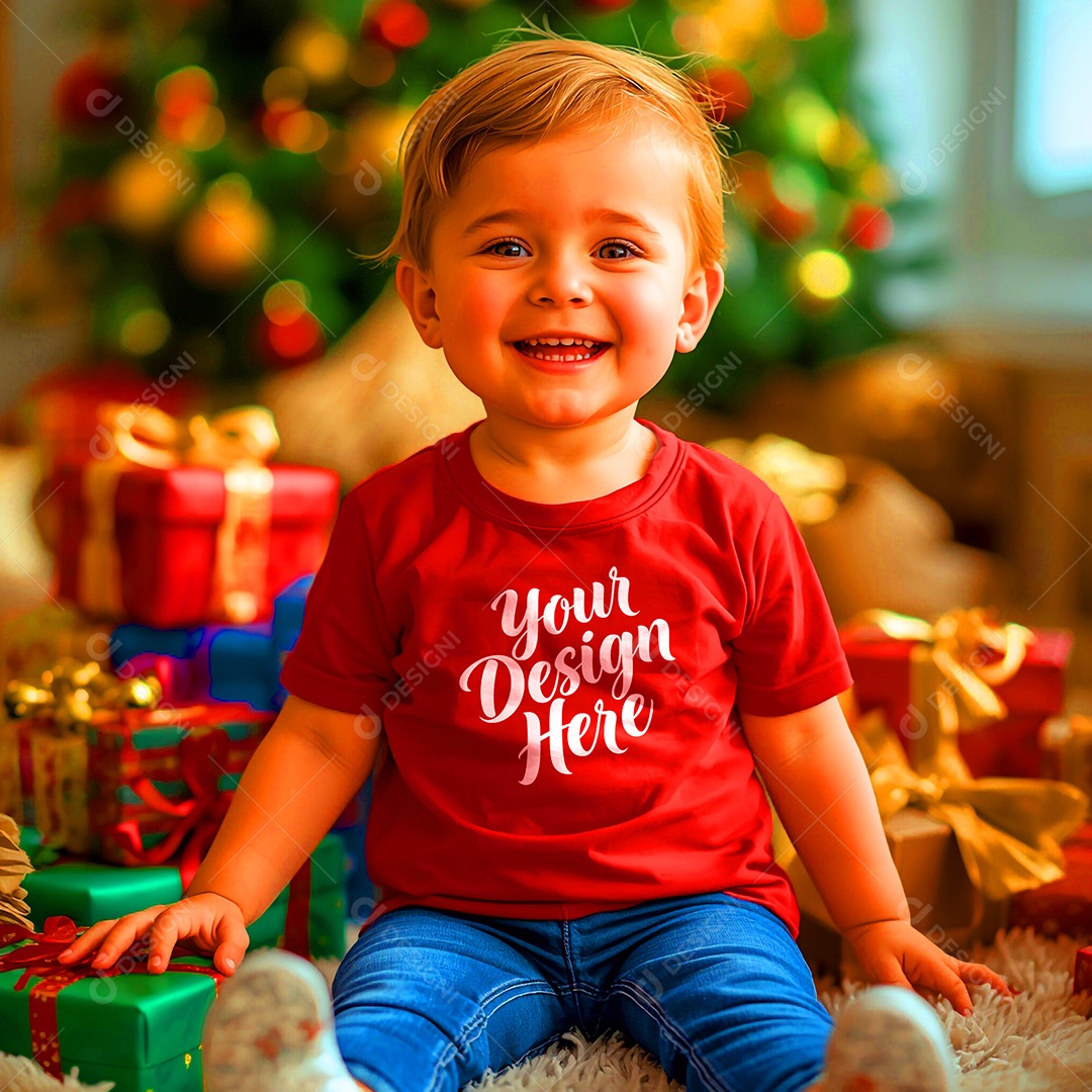 Mockup de Camisa Seu Projeto Aqui PSD Editável