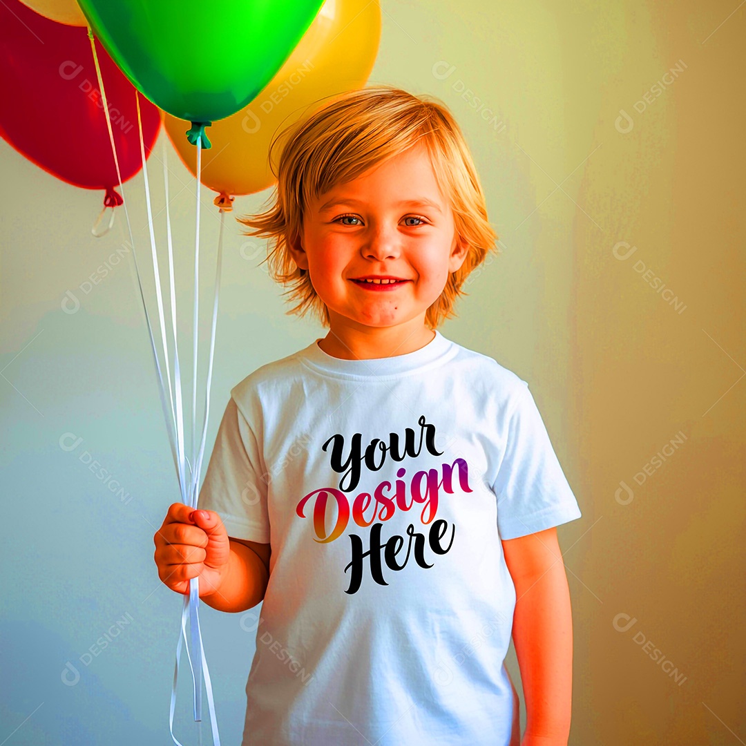 Mockup de Camisa Seu Projeto Aqui PSD Editável