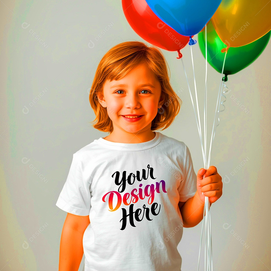 Mockup de Camisa Seu Projeto Aqui PSD Editável