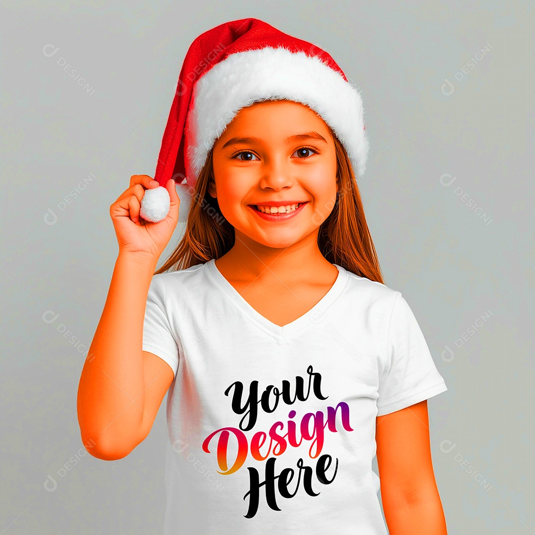 Mockup de Camisa Seu Projeto Aqui PSD Editável