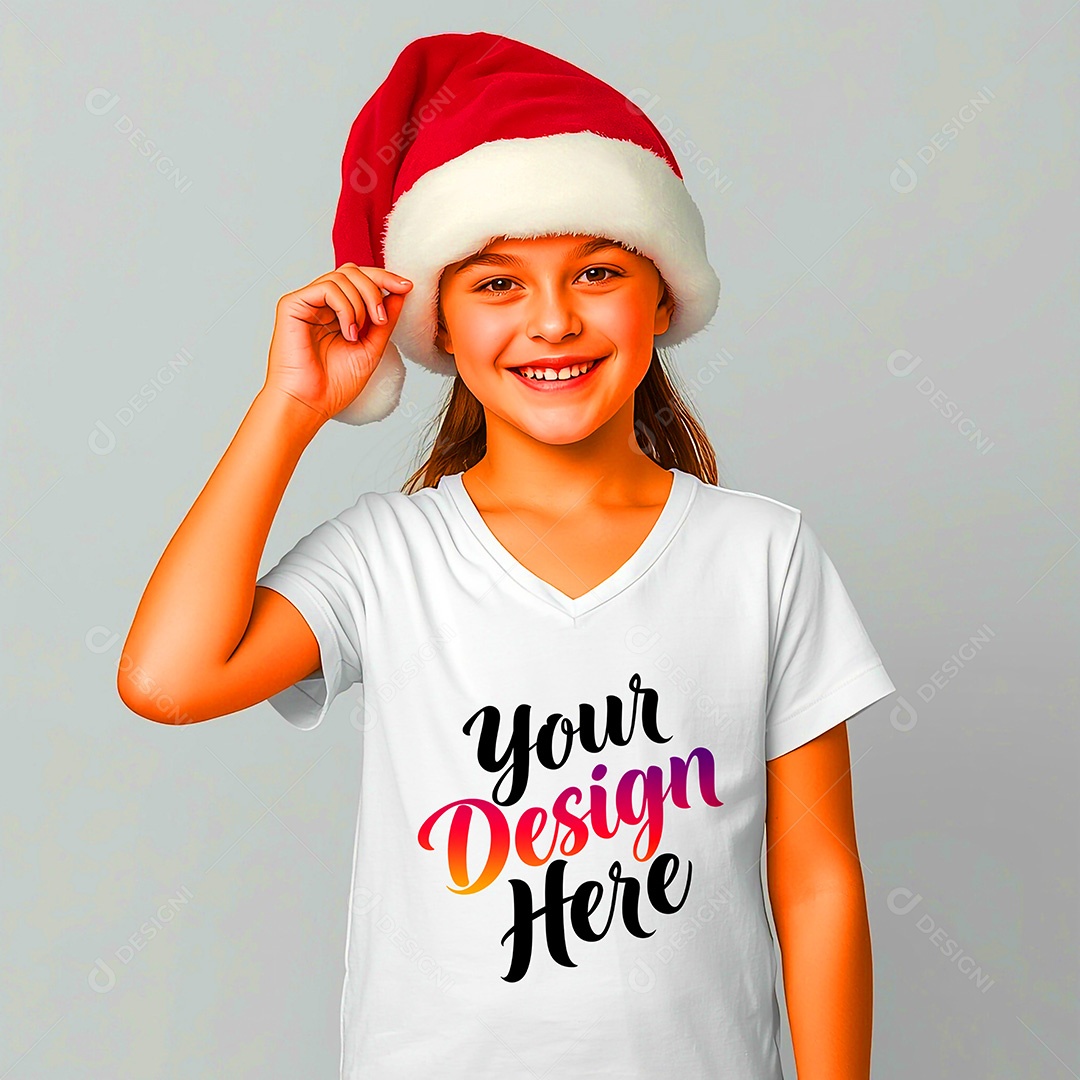 Mockup de Camisa Seu Projeto Aqui PSD Editável