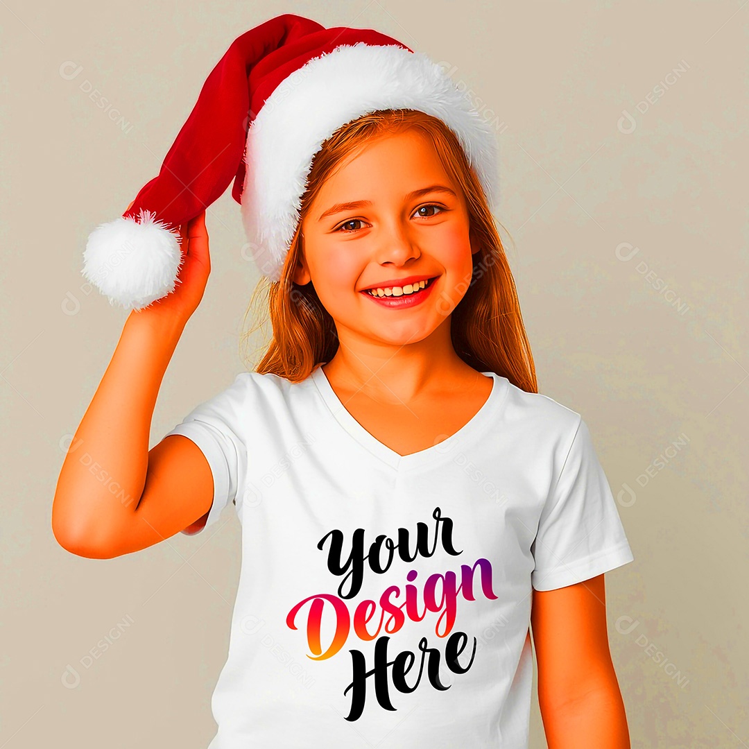 Mockup de Camisa Seu Projeto Aqui PSD Editável