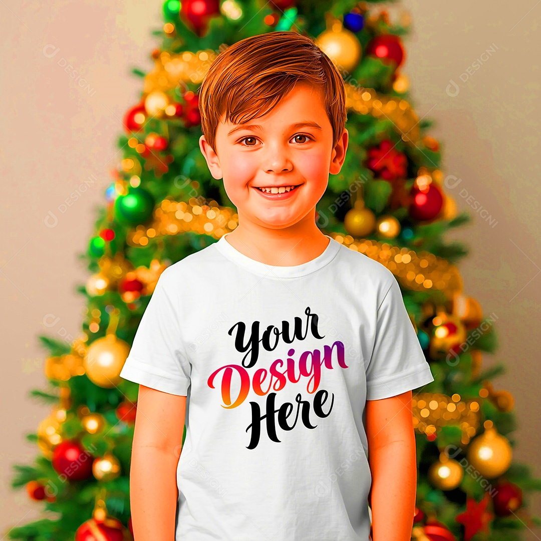 Mockup de Camisa Seu Projeto Aqui PSD Editável