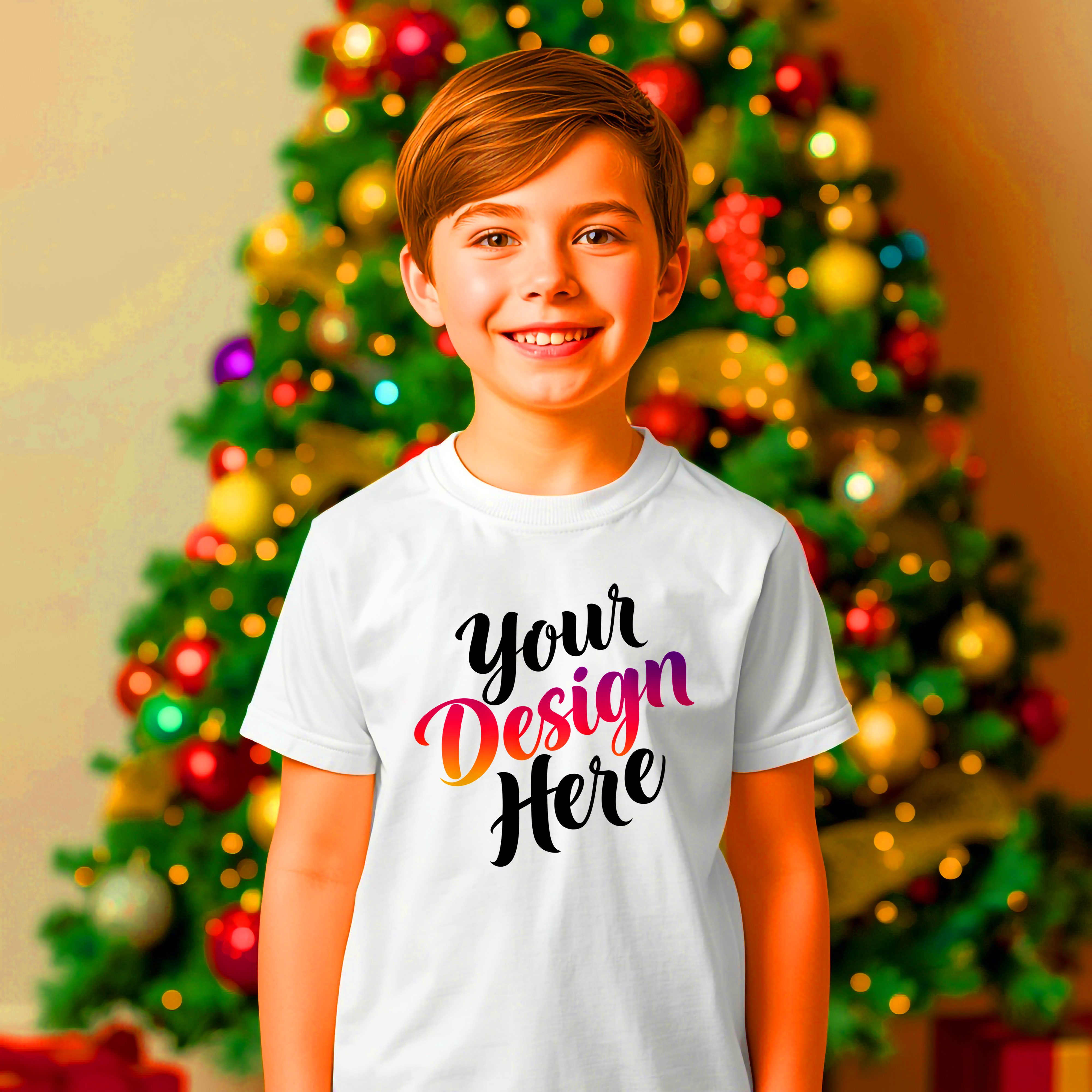 Mockup de Camisa Seu Projeto Aqui PSD Editável